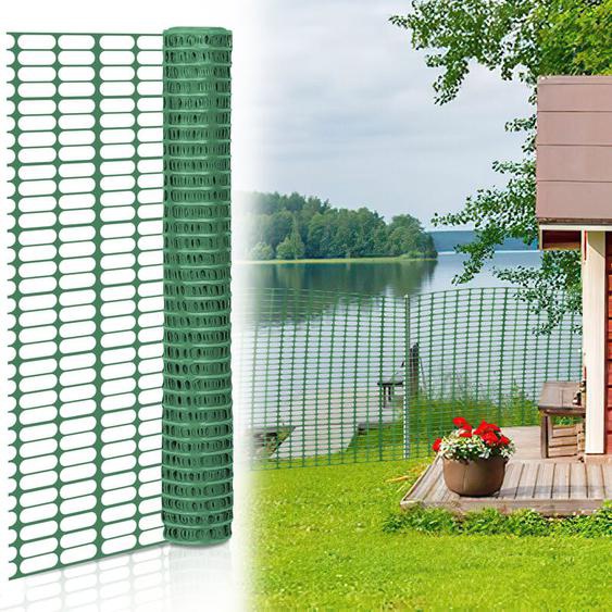 Swanew - Barrière de signalisation et plastique, 1x50m, Vert, Grillage de signalisation