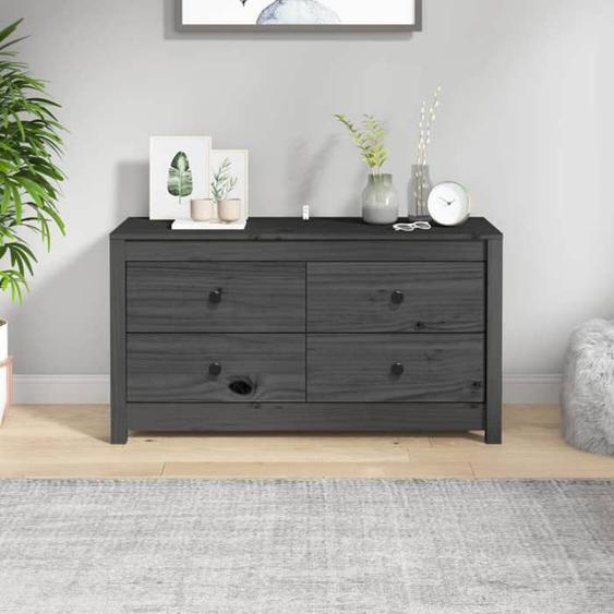 SWEET Buffet Salon Bas - Armoire latérale Gris 100x40x54 cm Bois de pin massif - 4308501