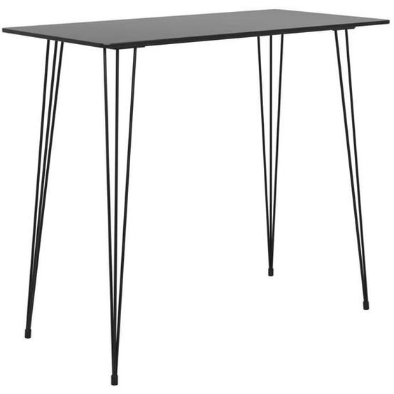 SWEET Ensemble de bar 7 pcs - Table et 6 chaises - Noir et gris 2025|31921