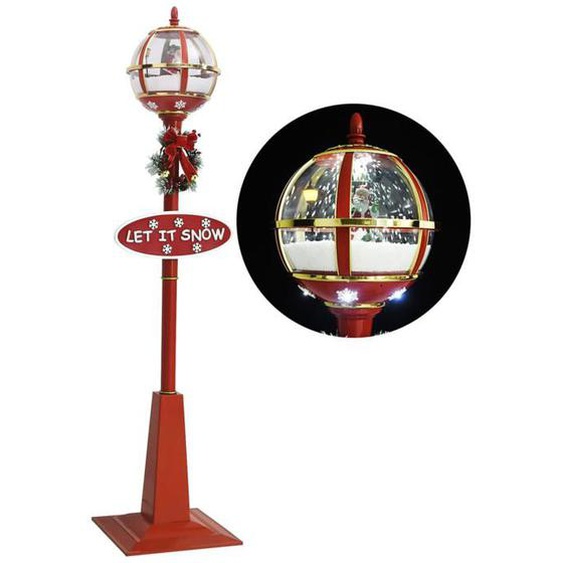 SWEET Lampadaire de Noël avec Père Noël 175 cm LED - pour fête de noël 61718031