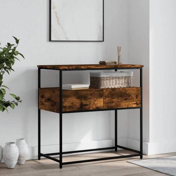 SWEET Table café - Table console chêne fumé 75x40x75 cm - bois dingénierie 18375253