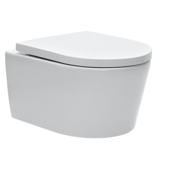 Swiss Aqua Technologies - wc suspendu sans bride et fixations invisibles + Abattant frein de chute (SATrimless)