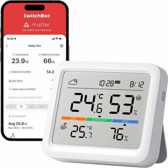 SwitchBot Meter Pro Wetterstation Thermometer Hygrometer ws