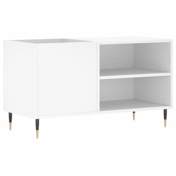 SYFAX™ Armoire à disques blanc 85x38x48 cm bois dingénierie