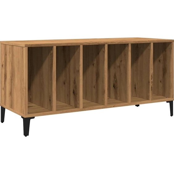 Armoire à disques chêne artisanal 100x38x48cm bois dingénierie