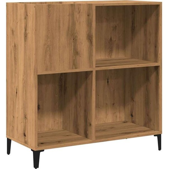 Armoire à disques chêne artisanal 84,5x38x89 cm bois ingénierie