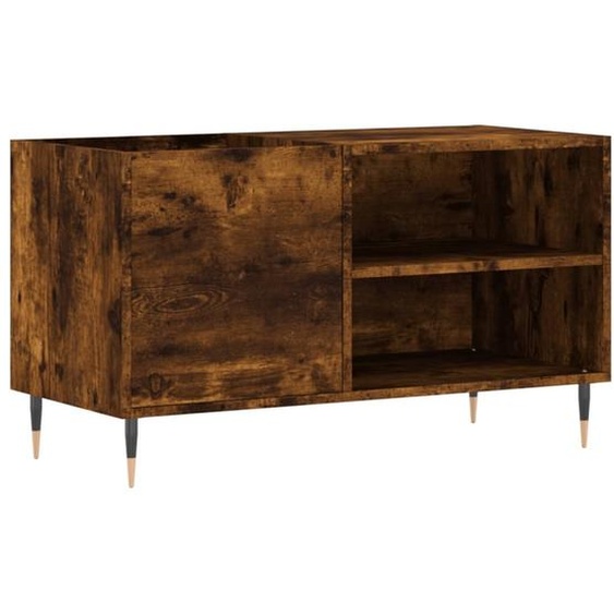SYFAX™ Armoire à disques chêne fumé 85x38x48 cm bois dingénierie