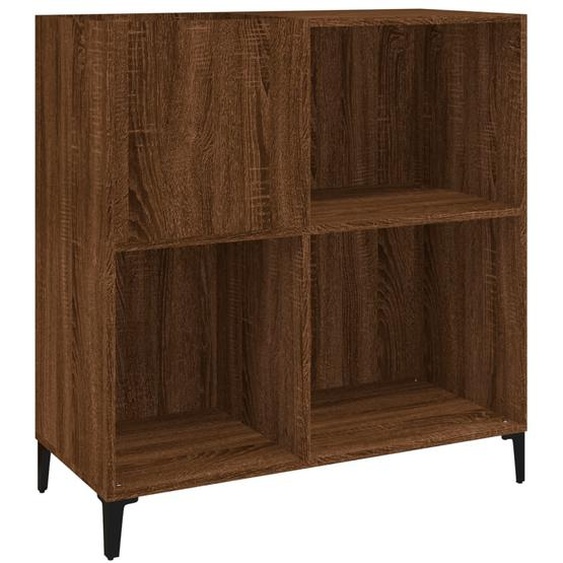 Armoire à disques chêne marron 84,5x38x89 cm bois dingénierie