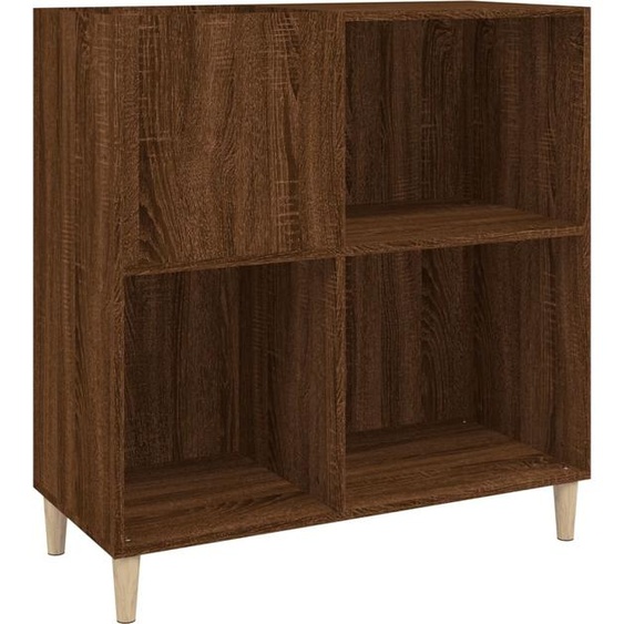 Armoire à disques chêne marron 84,5x38x89 cm bois dingénierie