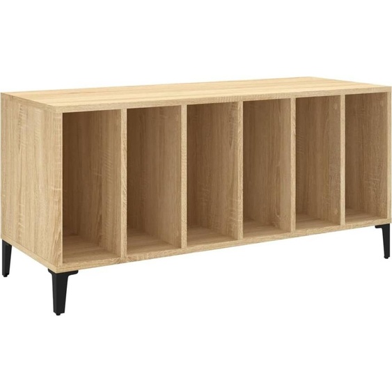 Armoire à disques chêne sonoma 100x38x48 cm bois dingénierie