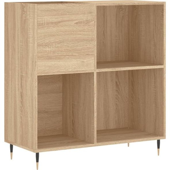 SYFAX™ Armoire à disques chêne sonoma 84,5x38x89 cm bois dingénierie