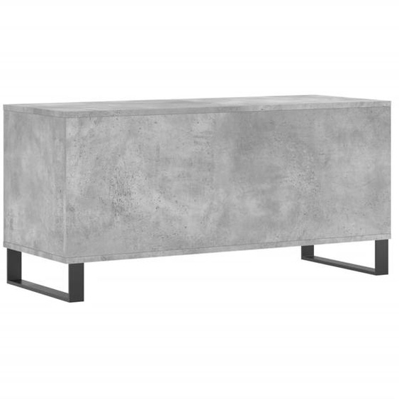 Armoire à disques gris béton 100x38x48 cm bois dingénierie