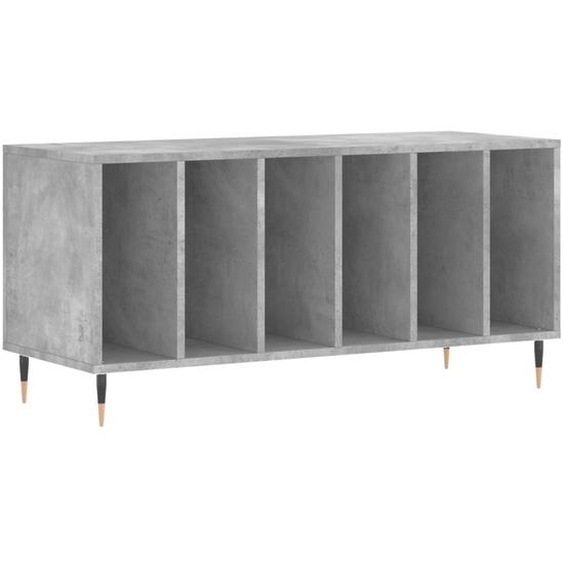 SYFAX™ Armoire à disques gris béton 100x38x48 cm bois dingénierie