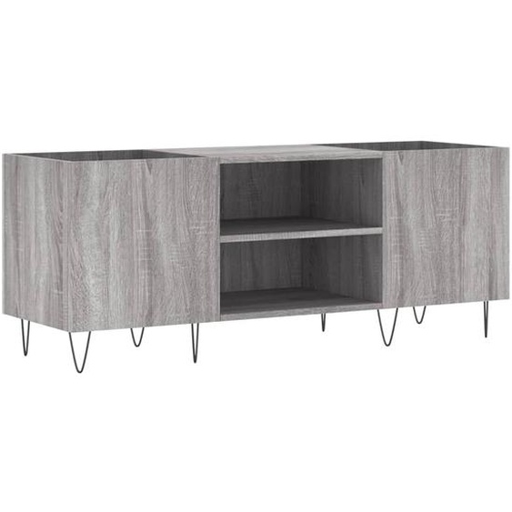Armoire à disques sonoma gris 121x38x48 cm bois dingénierie
