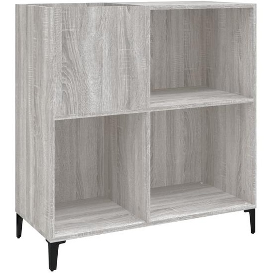 Armoire à disques sonoma gris 84,5x38x89 cm bois dingénierie