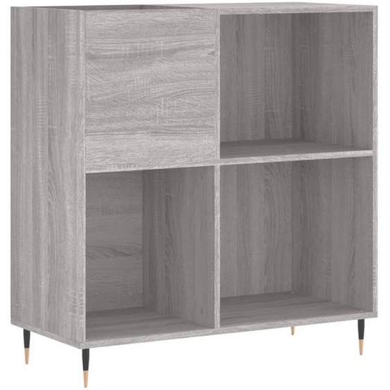 SYFAX™ Armoire à disques sonoma gris 84,5x38x89 cm bois dingénierie