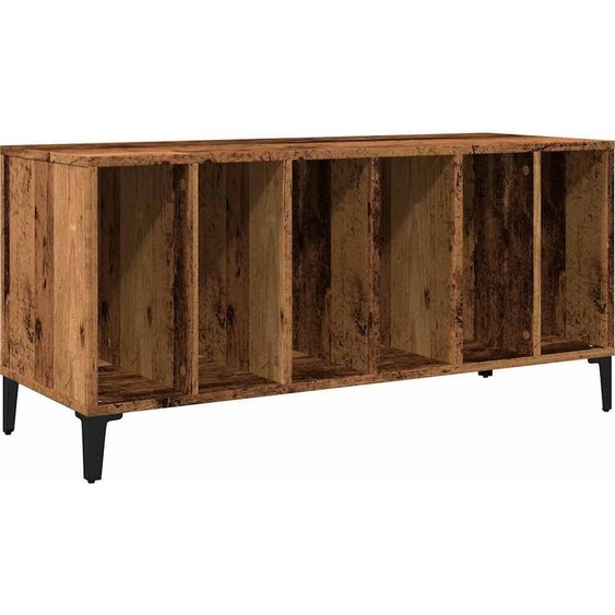 Armoire à disques vieux bois 100x38x48 cm bois dingénierie