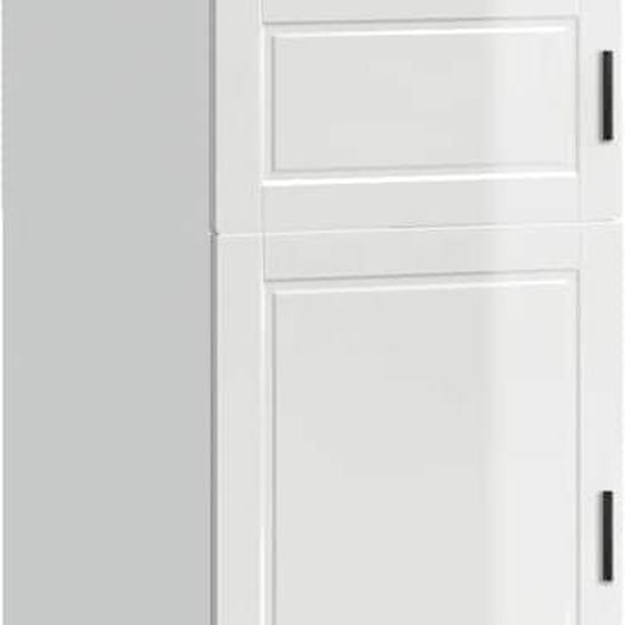 SYFAX™ Armoire de cuisine Porto blanc brillant bois dingénierie