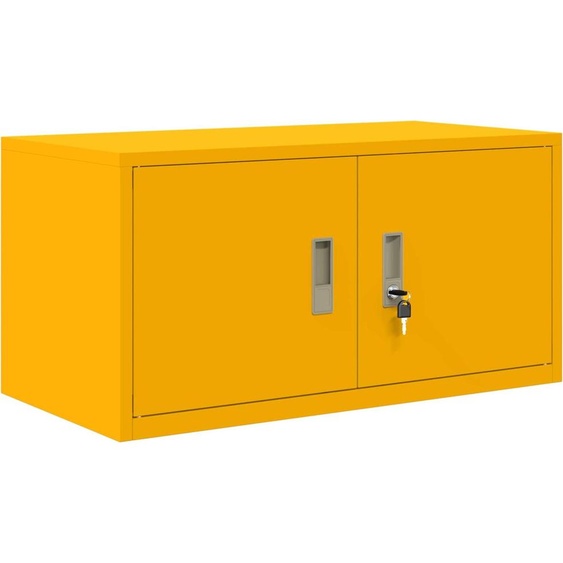 Armoire de rangement Jaune moutarde 80 x 40 x 40 cm Acier