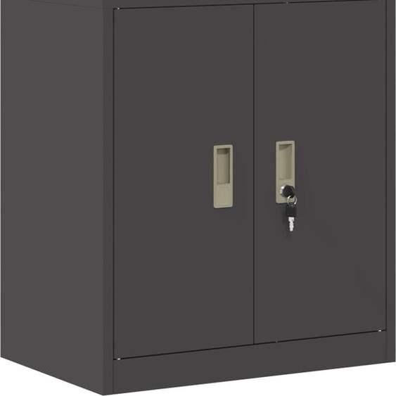 Armoire de rangement Noir 60 x 40 x 70 cm Acier