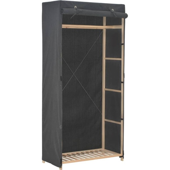 Garde-robe Gris 79 x 40 x 170 cm Tissu