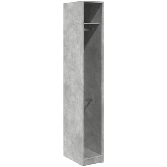 Garde-robe gris béton 30x50x200 cm bois dingénierie