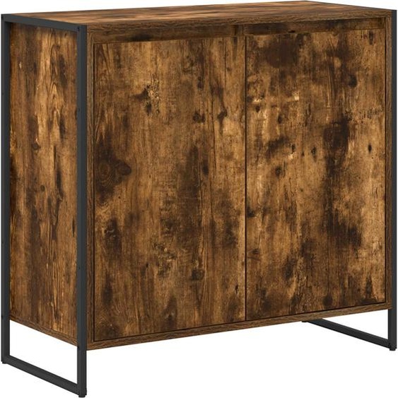 Meuble dappoint Chêne Fumé 79 x 36 x 75 cm Bois dingénierie