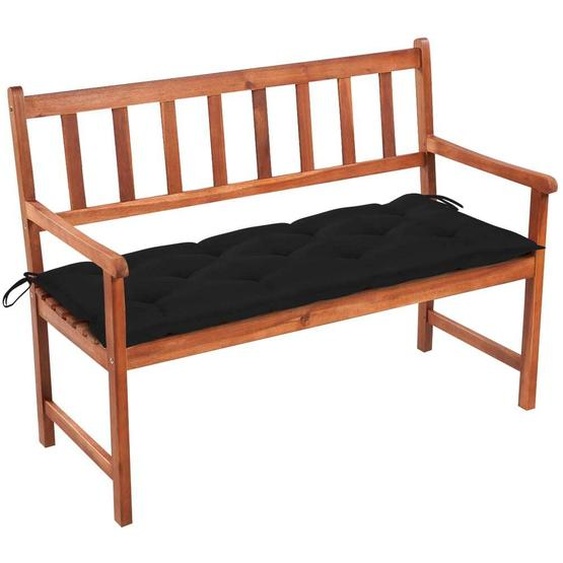SYFAX™ Banc de jardin avec coussin 120 cm Bois dacacia massif