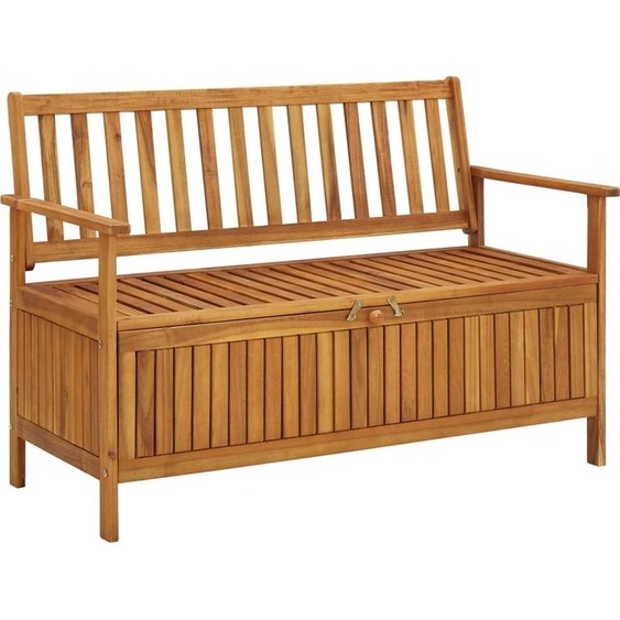 Banc de rangement de jardin 120 cm bois dacacia solide
