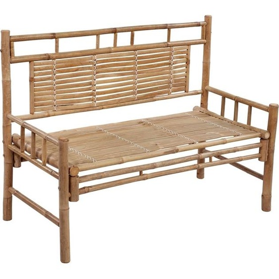 Banc de jardin avec coussin 120 cm Bambou
