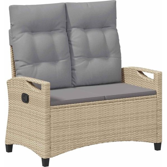 Banc de jardin Beige et Gris clair 105 x 60 x 112 cm