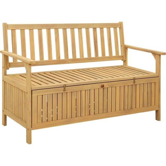 Banc de rangement avec stockage 120 x 63 x 84 cm Acacia massif