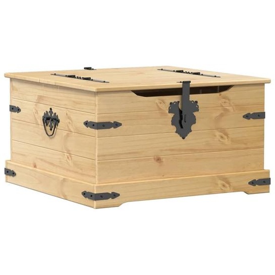Boîte de rangement Corona 78x78x45 cm bois de pin massif