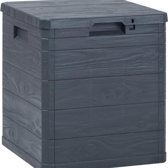 Boîte de rangement de jardin 90 L Anthracite
