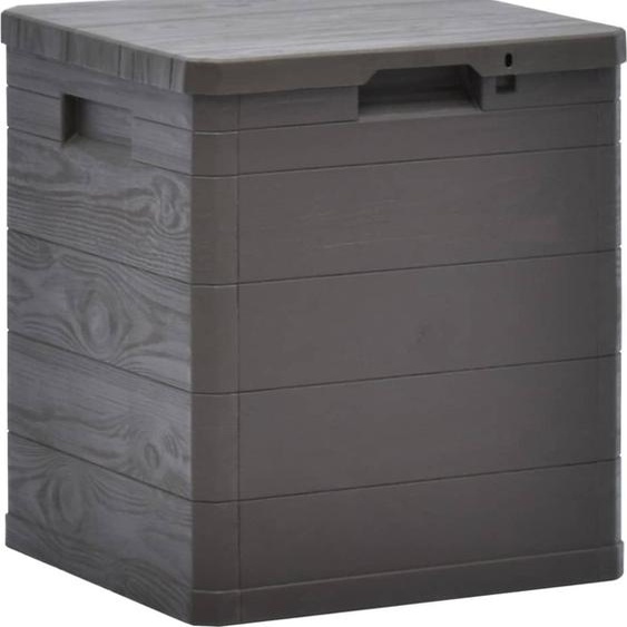 Boîte de rangement de jardin 90 L Marron