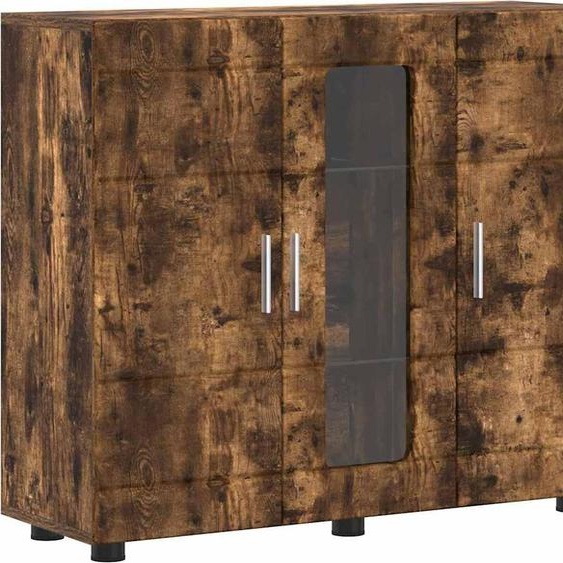Cabinet en Bois avec stockage Chêne fumé 88,5 x 30,5 x 73 cm