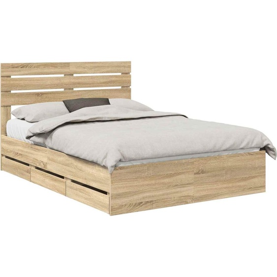 Cadre de lit Chêne Sonoma 150 x 200 cm Bois Ingénierie