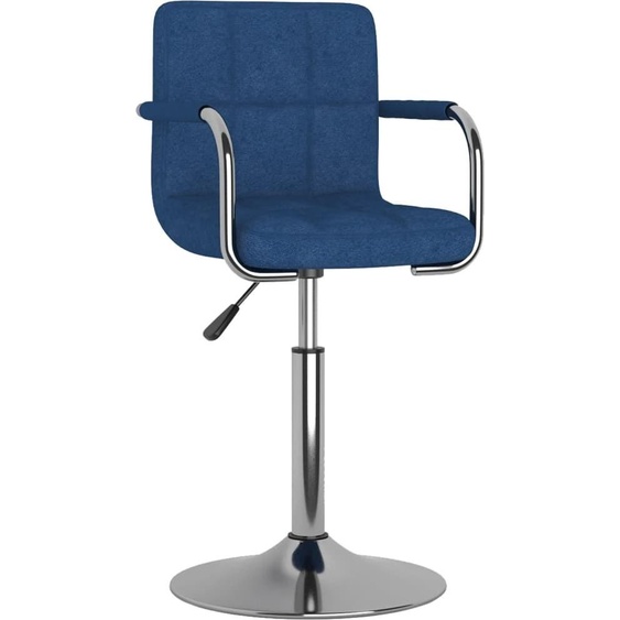 SYFAX™ Chaise de salle à manger Bleu Tissu