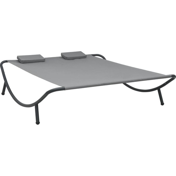 Chaise longue dextérieur Tissu Anthracite