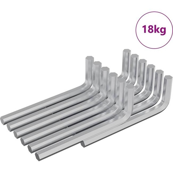 Clé hexagonale 1800 pcs Argenté 32 x 86 mm Acier