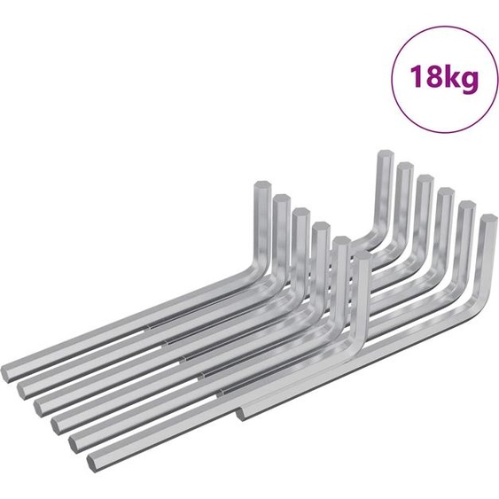 Clé hexagonale 4675 pcs Argenté 20 x 52 mm Acier