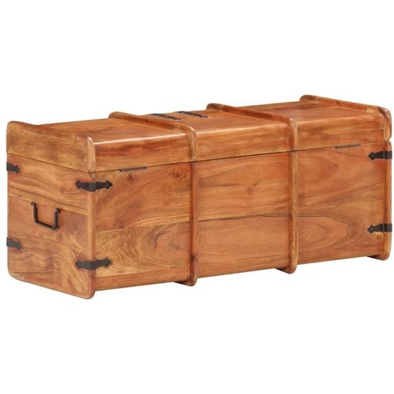 SYFAX™ Coffre de rangement 90x40x40 cm Bois dacacia solide