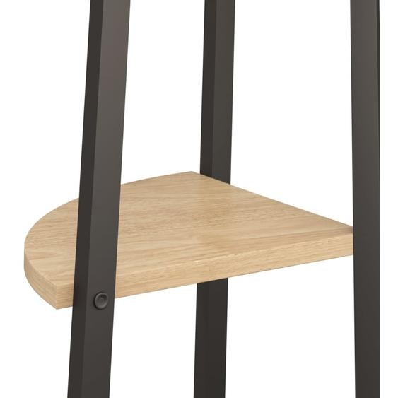 Étagère dangle 5 niveaux Marron clair et noir 45,5x31,5x180 cm