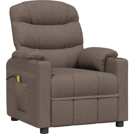 Fauteuil de massage Taupe Tissu