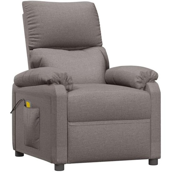 Fauteuil de massage Taupe Tissu