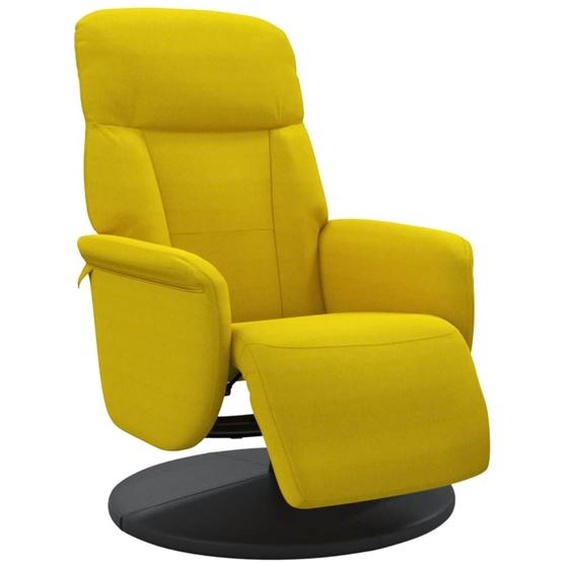 SYFAX™ Fauteuil inclinable avec repose-pied jaune velours