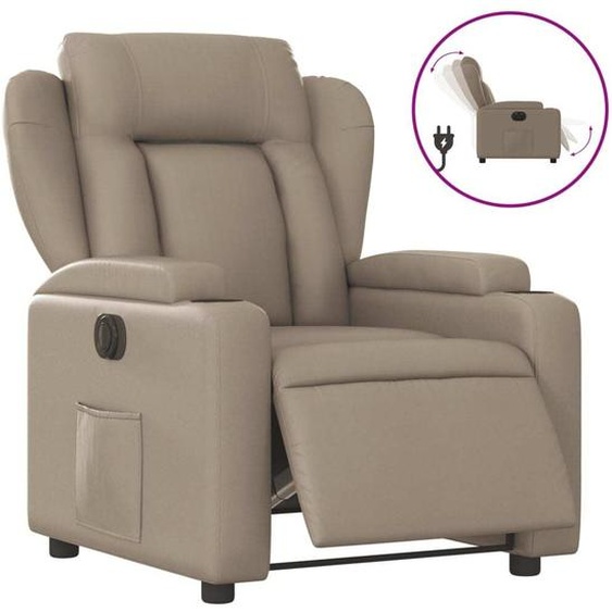 Fauteuil inclinable électrique Cappuccino Similicuir