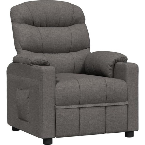 Fauteuil inclinable Gris foncé Tissu
