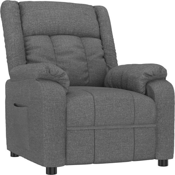 Fauteuil inclinable Gris foncé Tissu