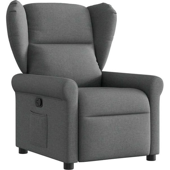 Fauteuil inclinable Gris foncé Tissu